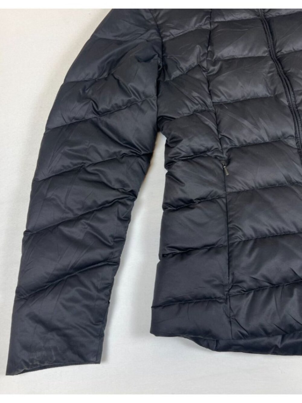 Patagonia Women's Down With It Jacket Small Black Quilted Down Hooded - Picture 5 of 13